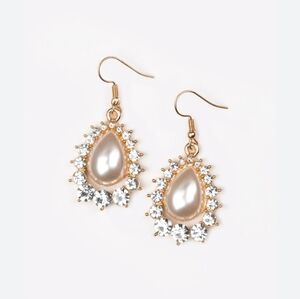 Gold fish hook paparazzi earrings